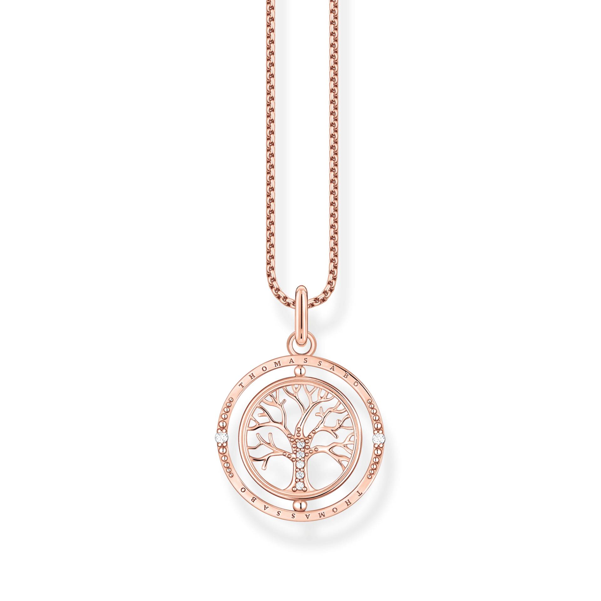 Thomas Sabo Kette Tree of Love roségold weiß KE2148-416-14-L45V von Thomas Sabo