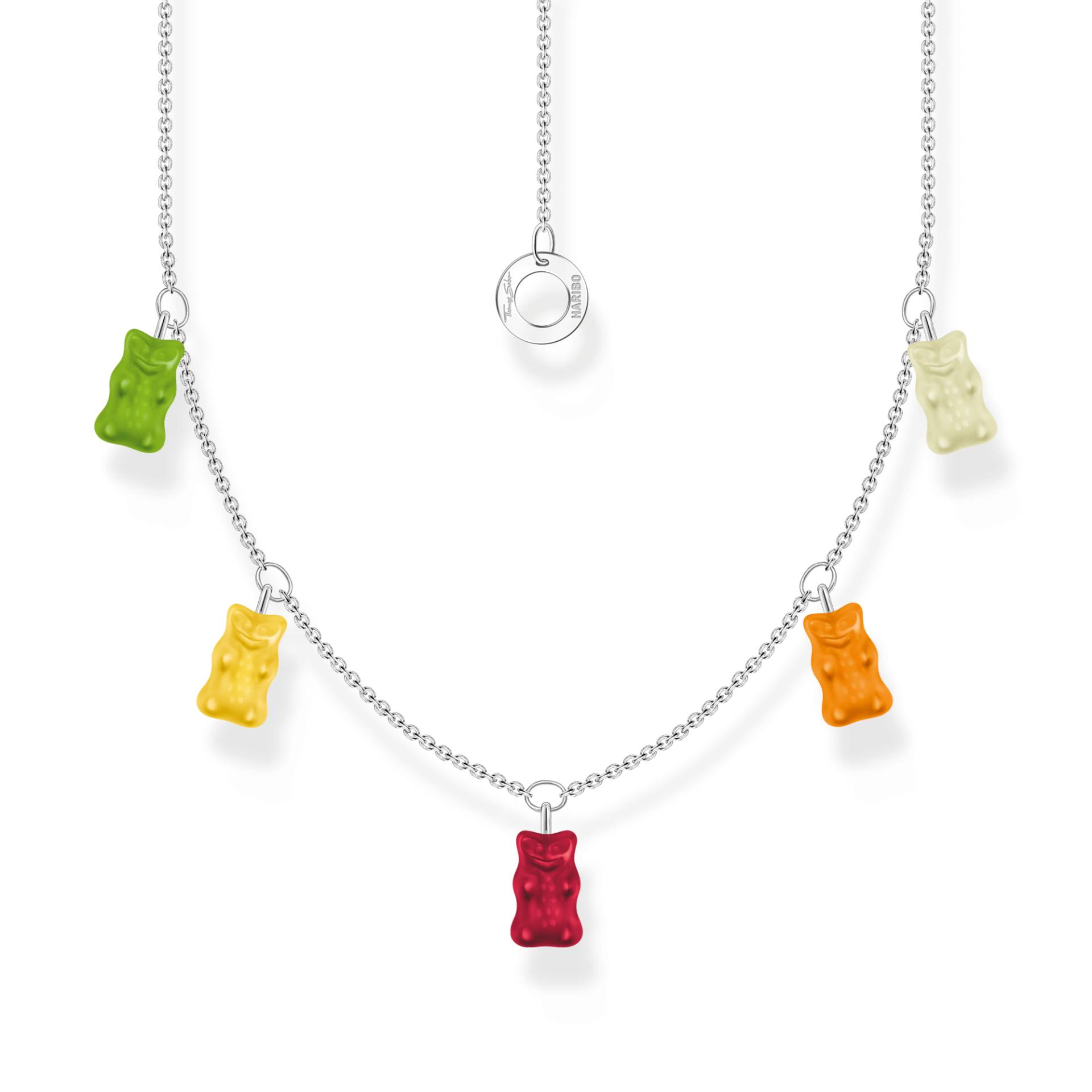 Thomas Sabo Kette mit 5 bunten Goldbären Silber mehrfarbig KE2205-017-7-L45V Thomas Sabo Kette mit 5 bunten Goldbären Silber mehrfarbig KE2205-017-7-L45V von Thomas Sabo