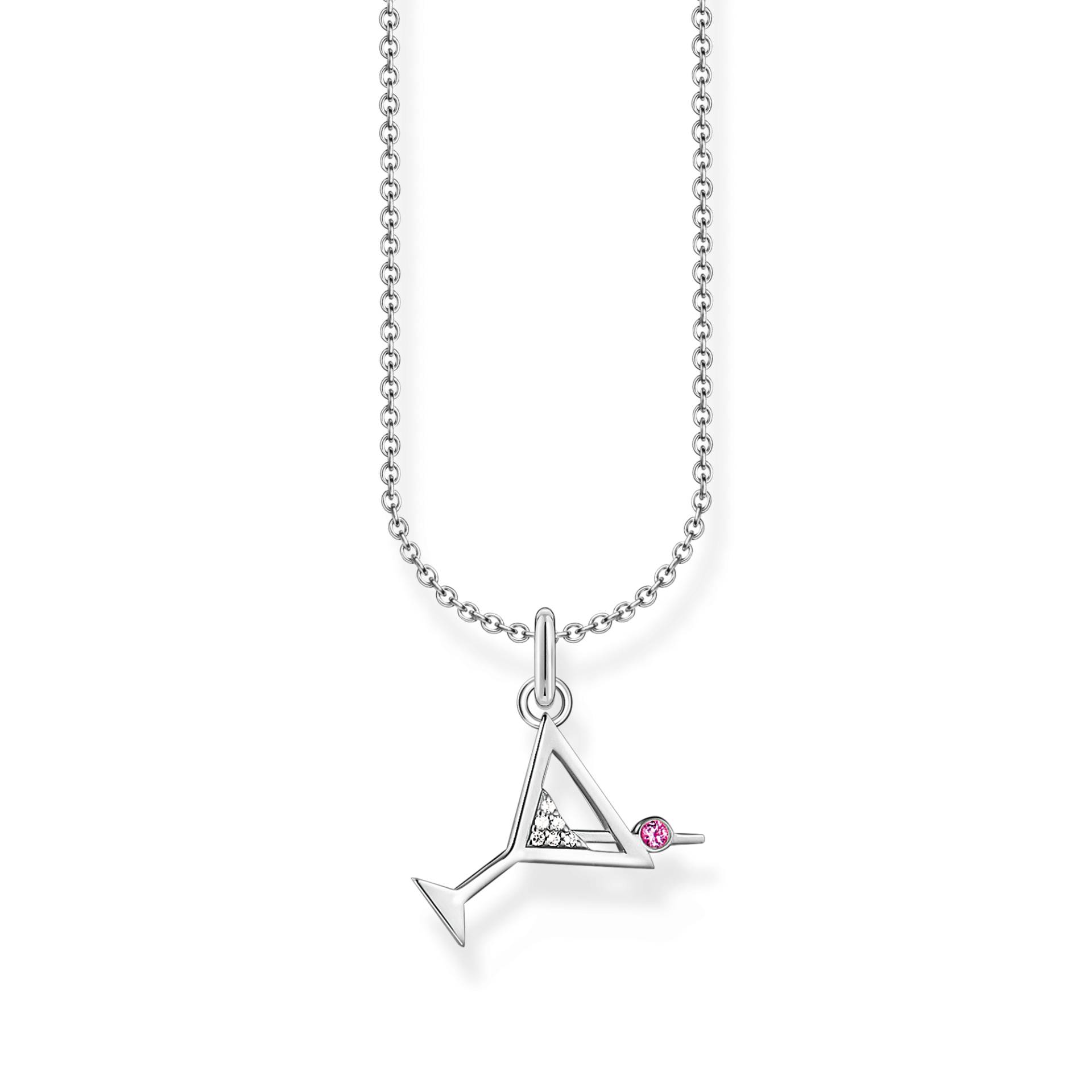 Thomas Sabo Kette mit Cocktail-Anhänger Silber weiß/ rot KE2232-013-27-L45V Thomas Sabo Kette mit Cocktail-Anhänger Silber weiß/ rot KE2232-013-27-L45V von Thomas Sabo