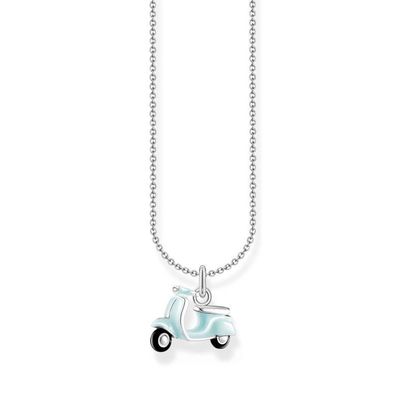 Thomas Sabo Kette mit mintfarbenem Motorroller-Anhänger Silber mehrfarbig KE2217-041-7-L45V von Thomas Sabo