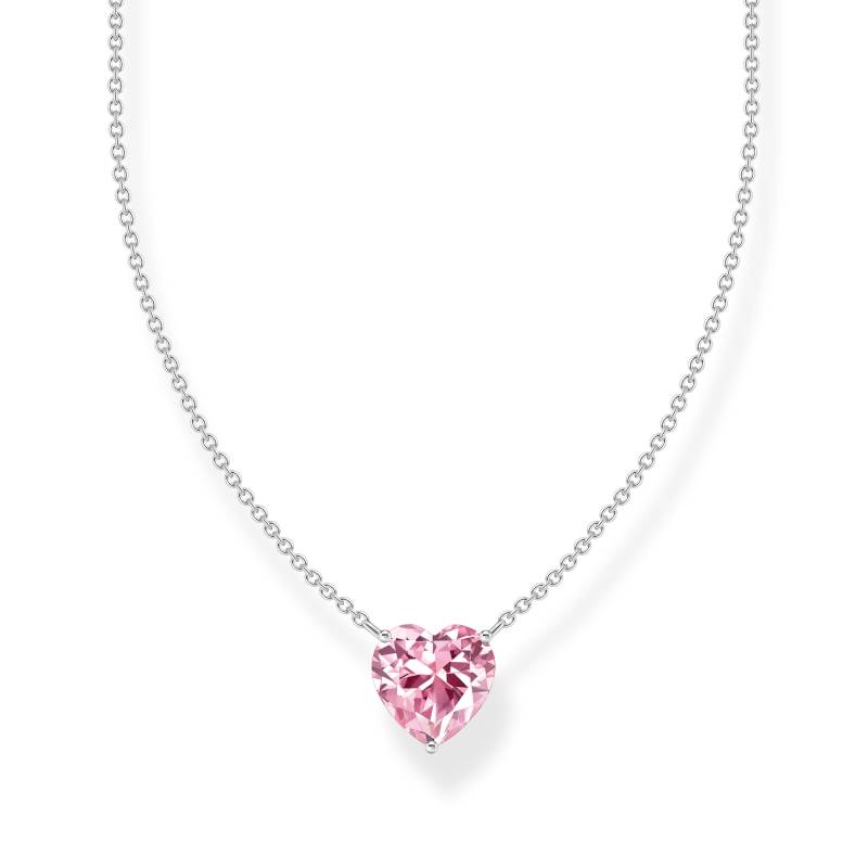 Thomas Sabo Kette mit pinkfarbenem Herz-Anhänger Silber pink KE2211-051-9-L45V von Thomas Sabo