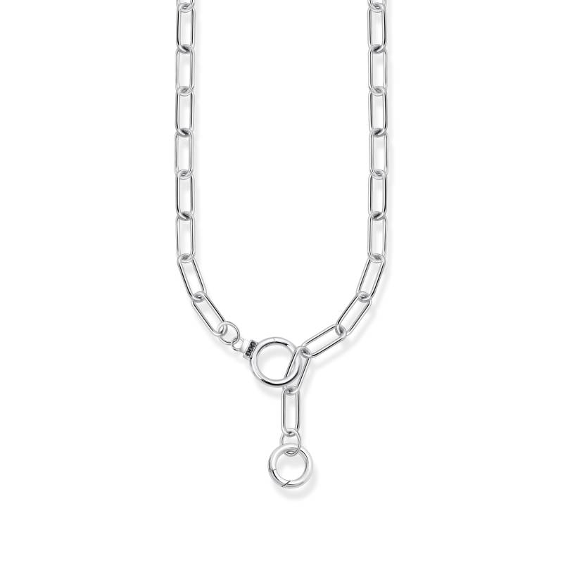 Thomas Sabo Kette mit steinbesetztem Ringverschluss Silber geschwärzt silberfarben KE2192-643-21-L55 von Thomas Sabo