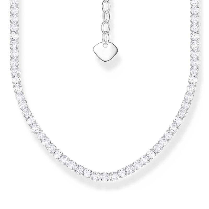 Thomas Sabo Kette mit weißen Steinen Silber weiß KE2303-051-14-L55V von Thomas Sabo