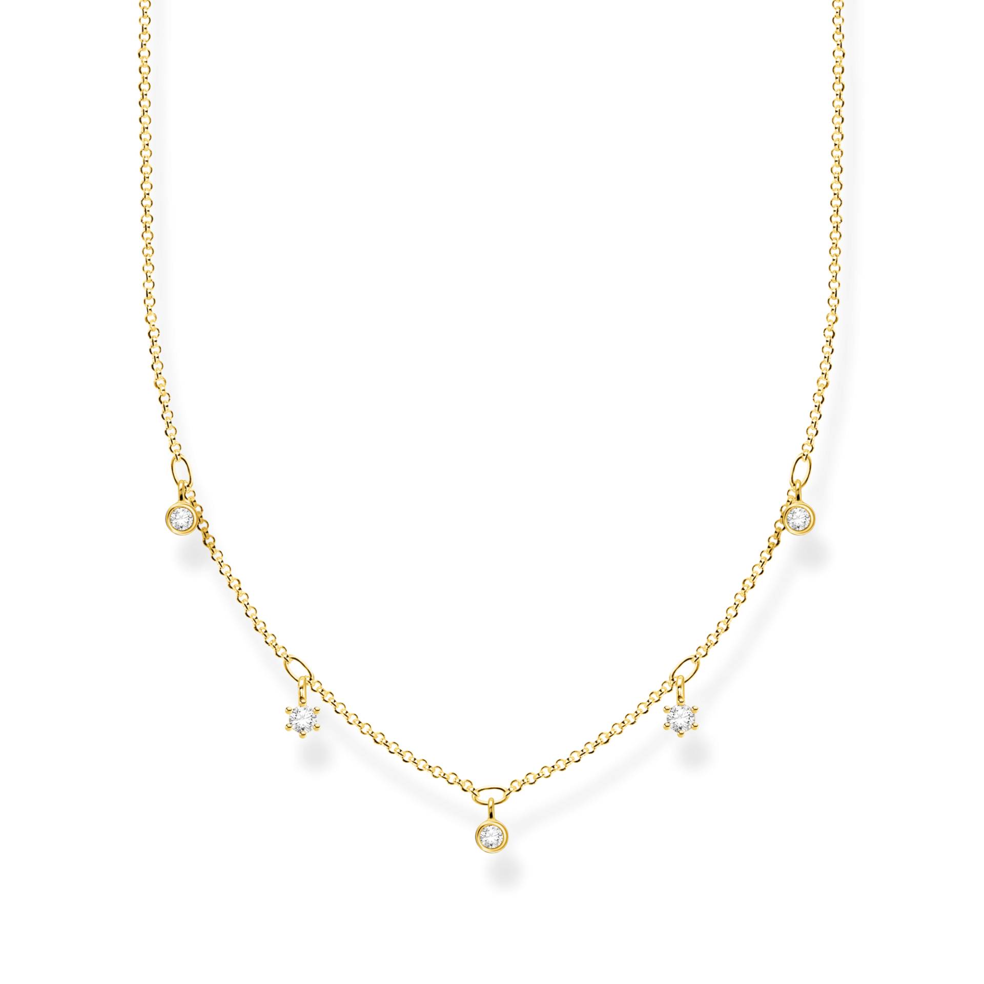 Thomas Sabo Kette weiße Steine gold weiß KE2071-414-14-L45V Thomas Sabo Kette weiße Steine gold weiß KE2071-414-14-L45V von Thomas Sabo