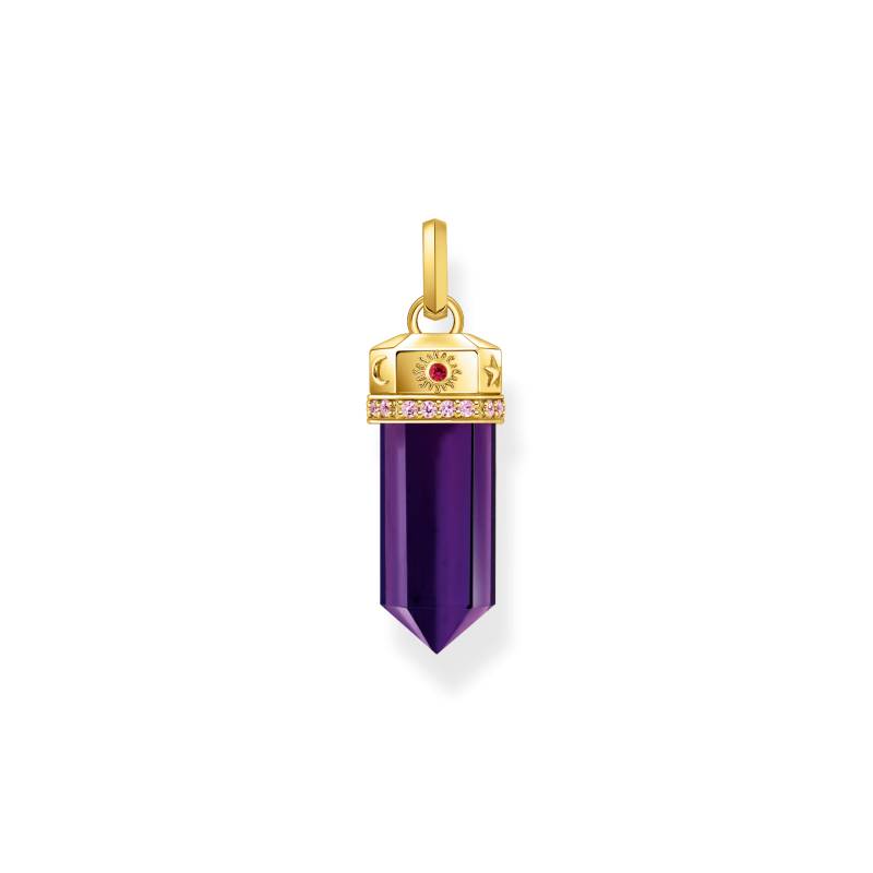 Thomas Sabo Kettenanhänger mit facettierten imitierten Amethyst vergoldet violett PE955-995-13 von Thomas Sabo