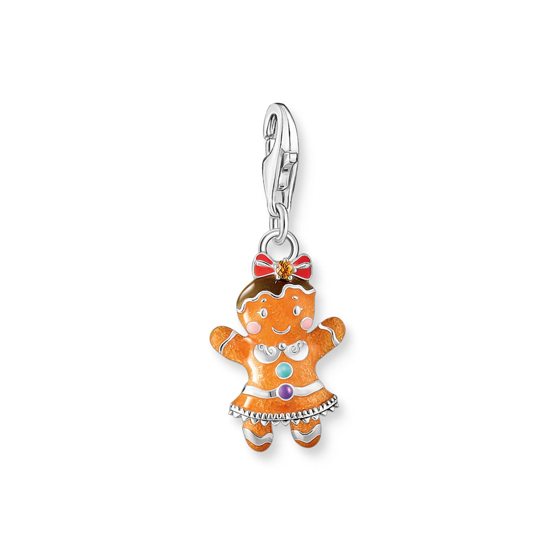 Thomas Sabo Charm-Anhänger Lebkuchen-Mädchen Silber mehrfarbig 2200-691-7 von Thomas Sabo