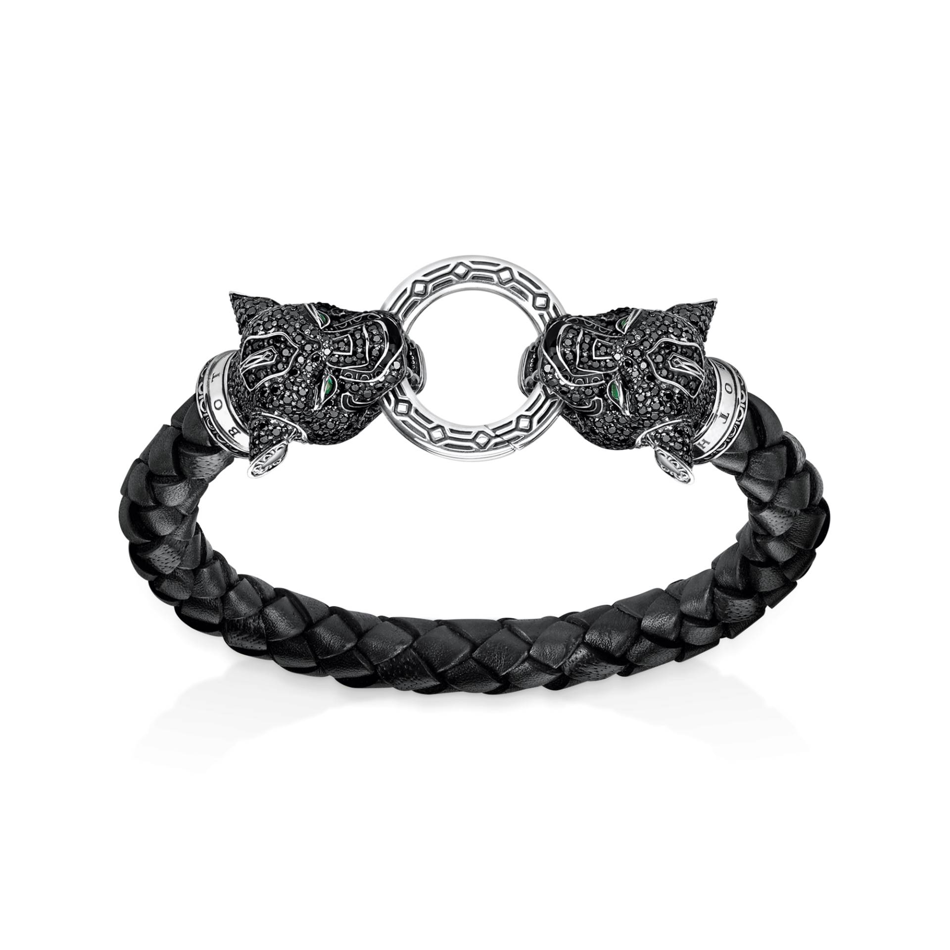 Thomas Sabo Lederarmband Black Cat schwarz A1772-474-11-L17,5 von Thomas Sabo