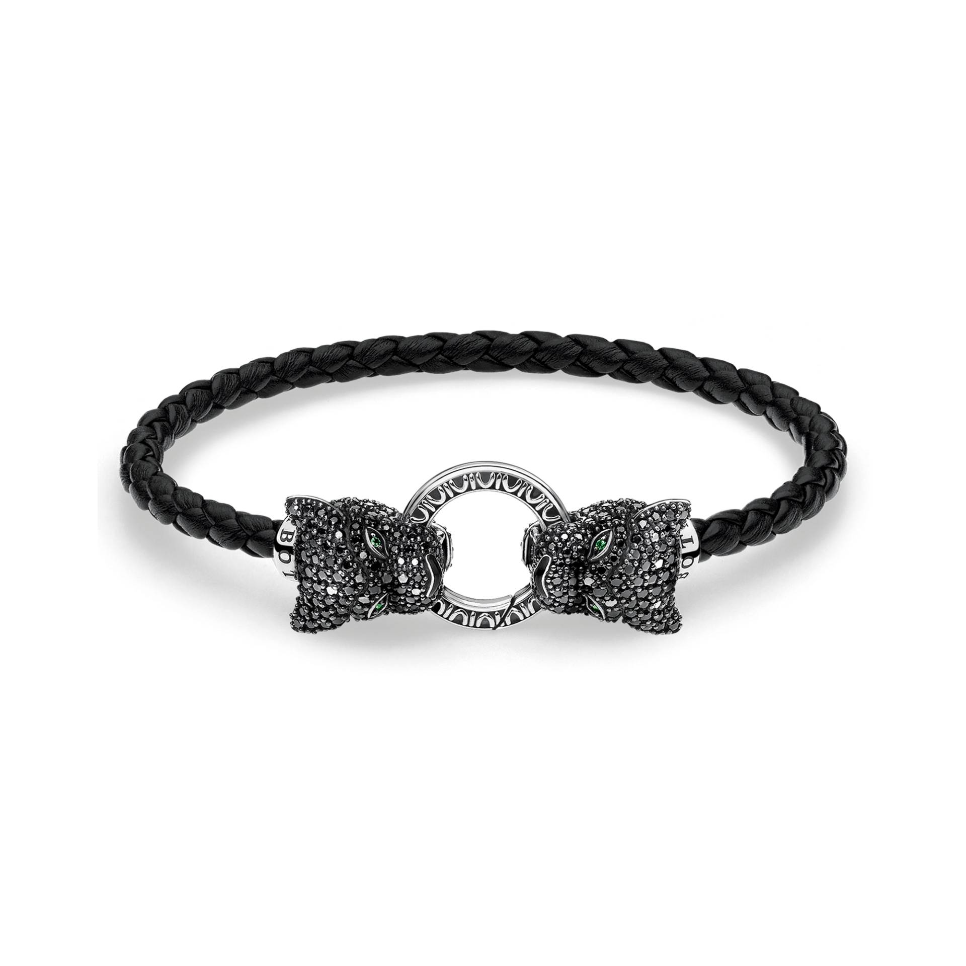 Thomas Sabo Lederarmband Black Cat schwarz A1933-474-11-L19 von Thomas Sabo