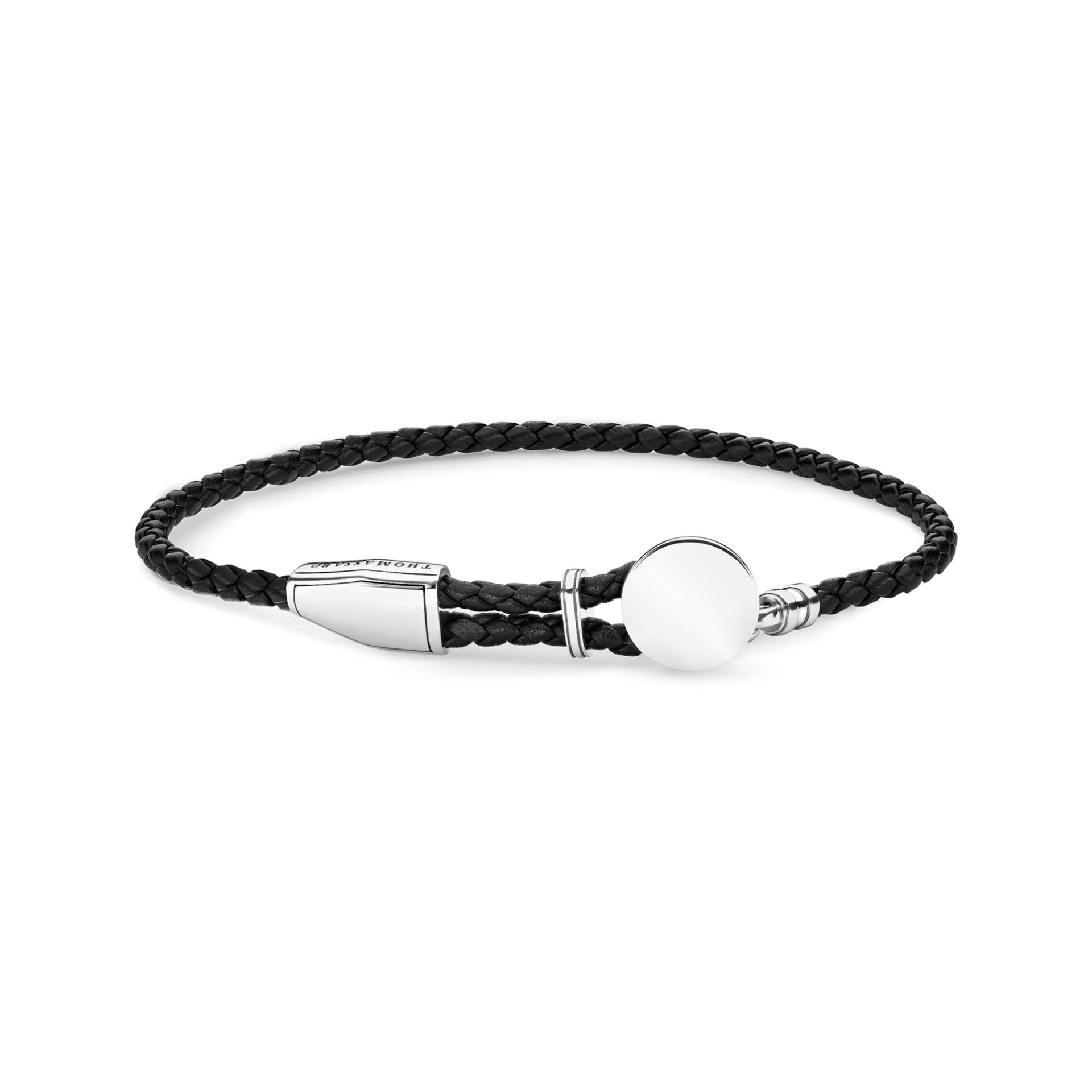 Thomas Sabo Lederarmband Coin schwarz A1863-682-11-L25V von Thomas Sabo