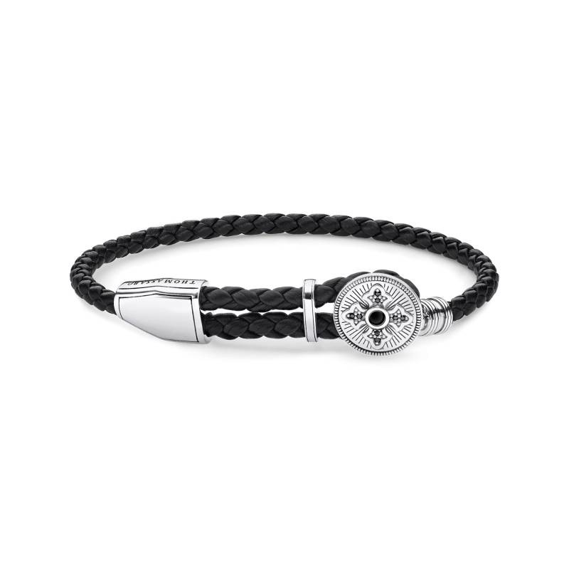 Thomas Sabo Lederarmband Kreuz schwarz A1861-949-11-L25V von Thomas Sabo