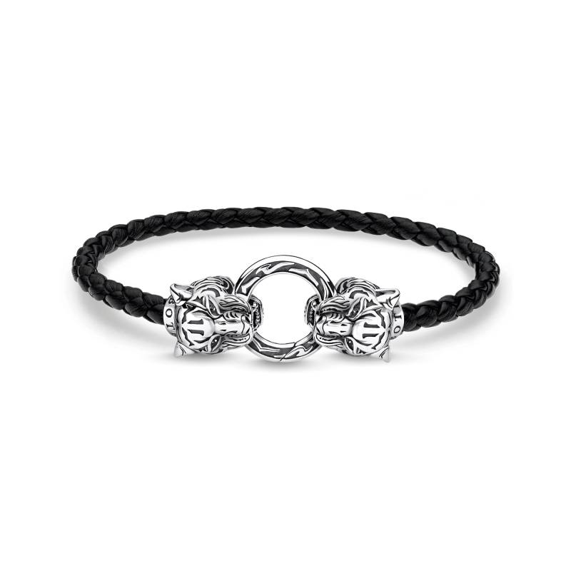 Thomas Sabo Lederarmband Tiger schwarz A1938-805-11-L15 von Thomas Sabo