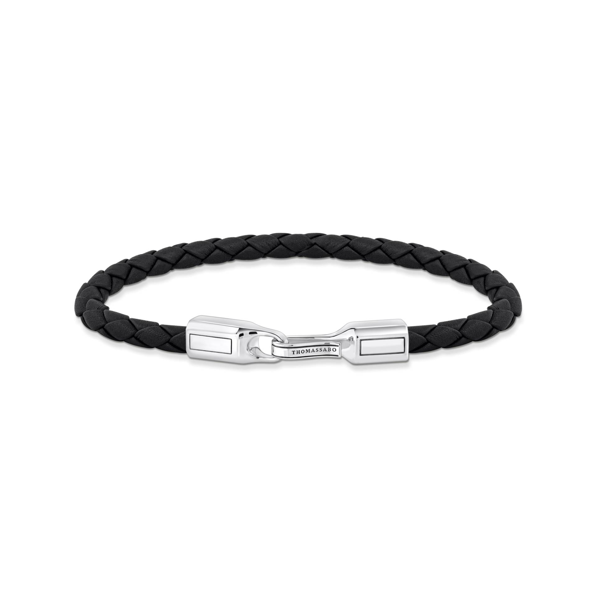 Thomas Sabo Lederarmband in Schwarz Silber schwarz A2149-682-11-L21 von Thomas Sabo