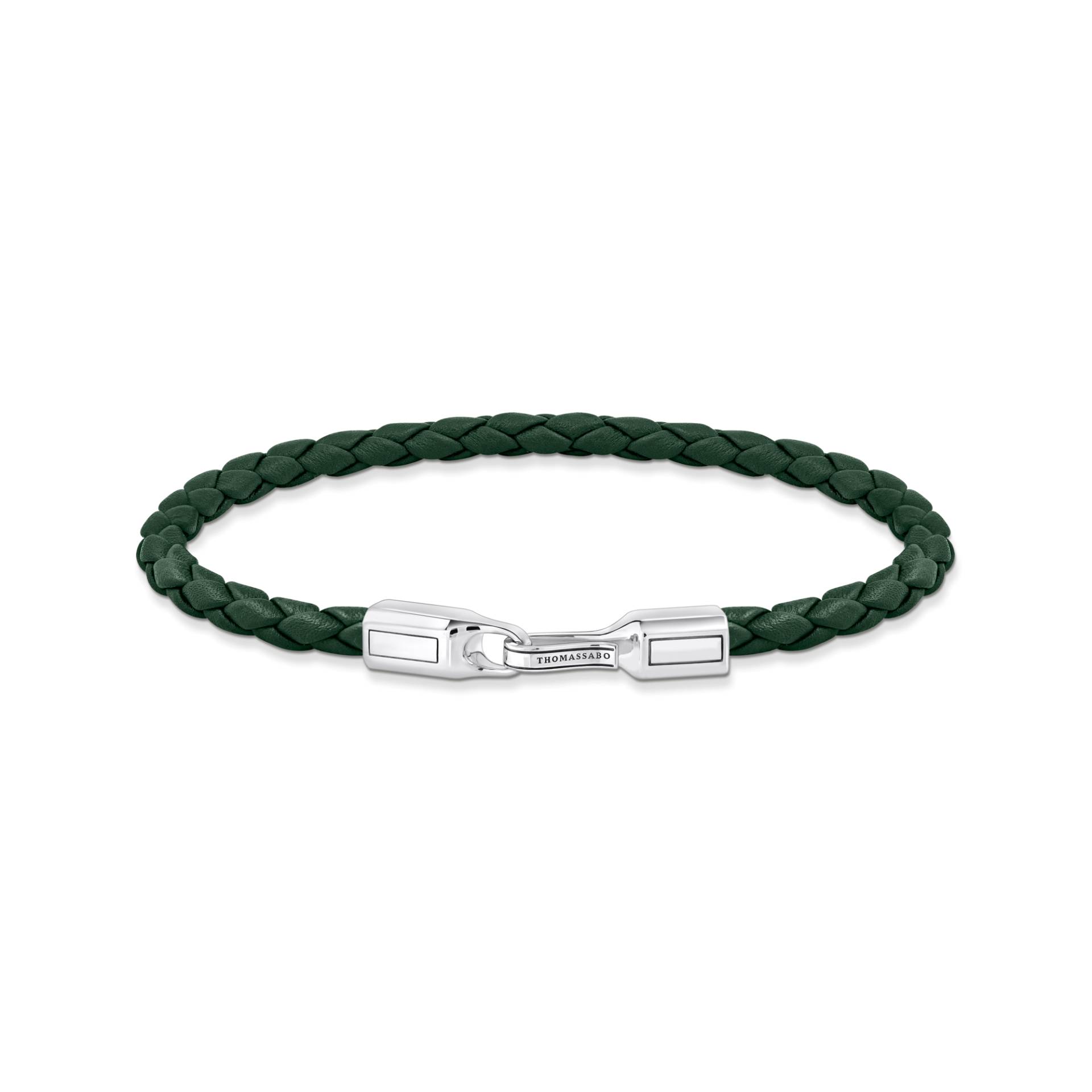 Thomas Sabo Lederarmband schmal in Grün Silber grün A2147-682-6-L19 von Thomas Sabo