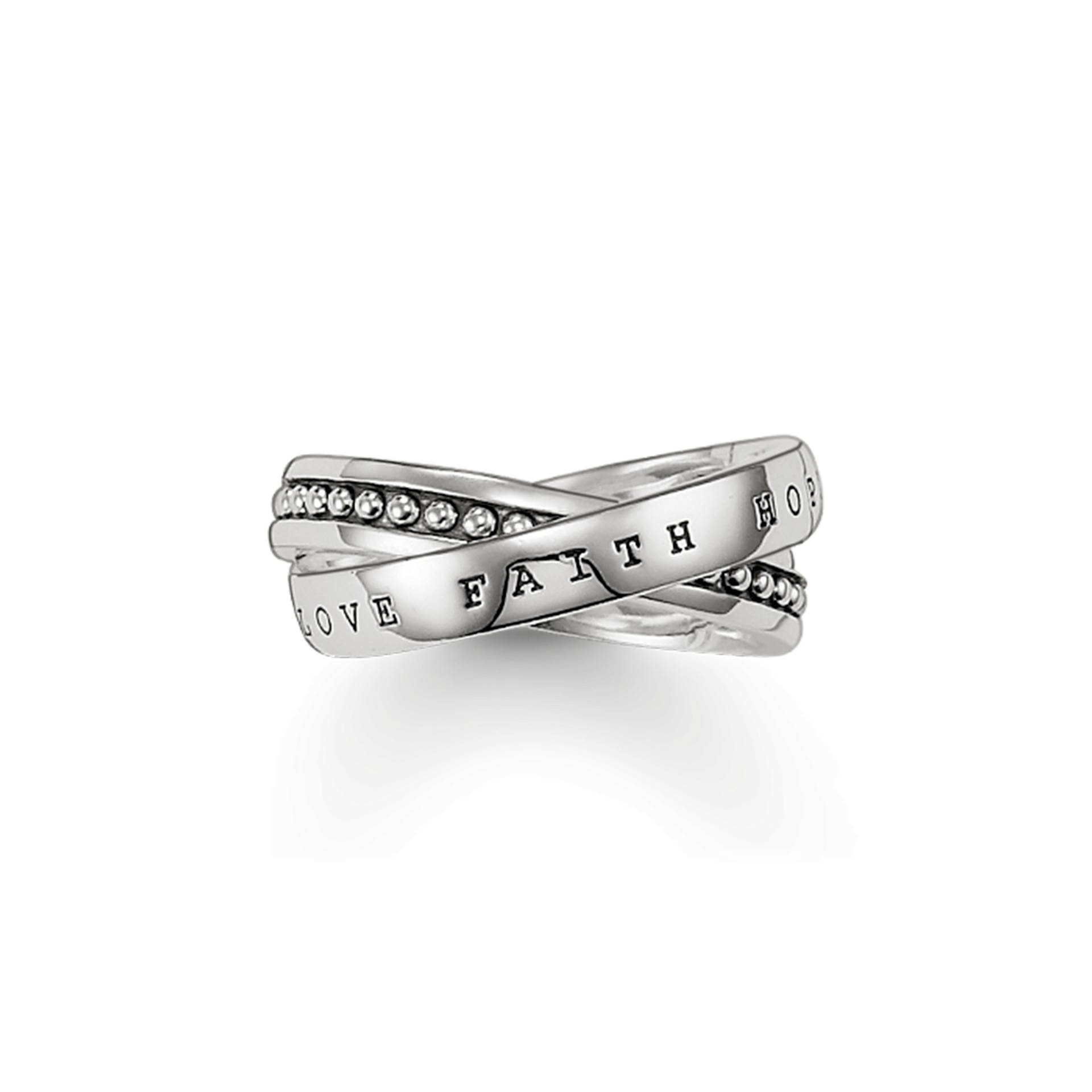 Thomas Sabo Mehrfachring Glaube, Liebe, Hoffnung  TR1930-001-12-48 von Thomas Sabo