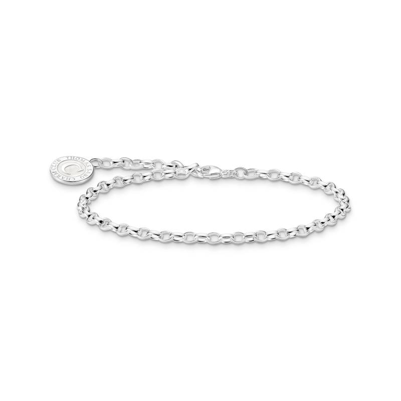 Thomas Sabo Member Charm-Armband mit weißem Charmista Coin Silber silberfarben X2088-007-21-L13 von Thomas Sabo