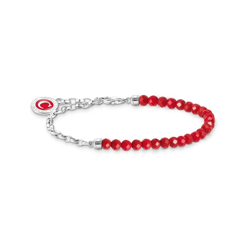 Thomas Sabo Charm-Armband rote Beads und Gliederelemente Silber rot A2130-007-10-L15V von Thomas Sabo