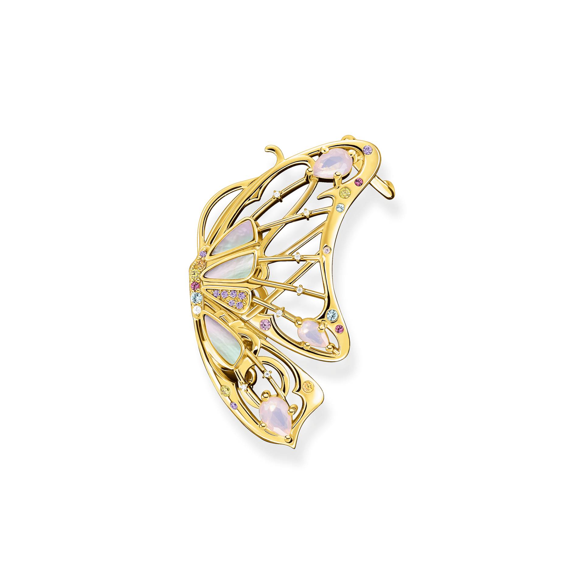 Thomas Sabo Einzel Ohrring Schmetterling gold mehrfarbig H2165-996-7 von Thomas Sabo