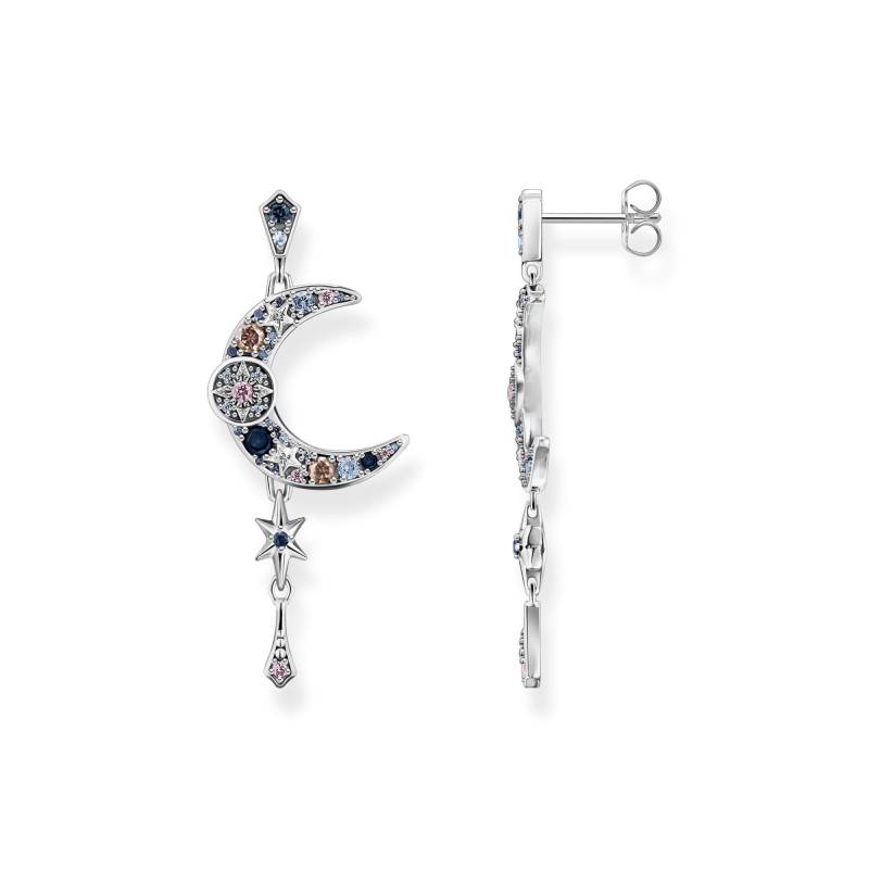 Thomas Sabo Ohrringe Royalty Mond mit Steine silber mehrfarbig H2200-945-7 von Thomas Sabo