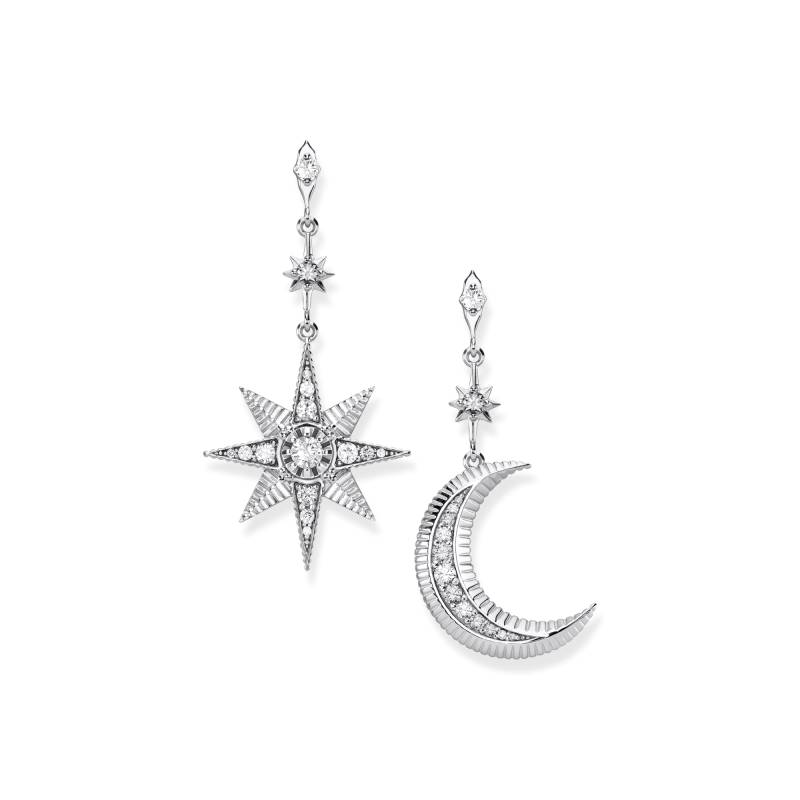 Thomas Sabo Ohrringe Royalty Stern und Mond weiß H2026-643-14 von Thomas Sabo