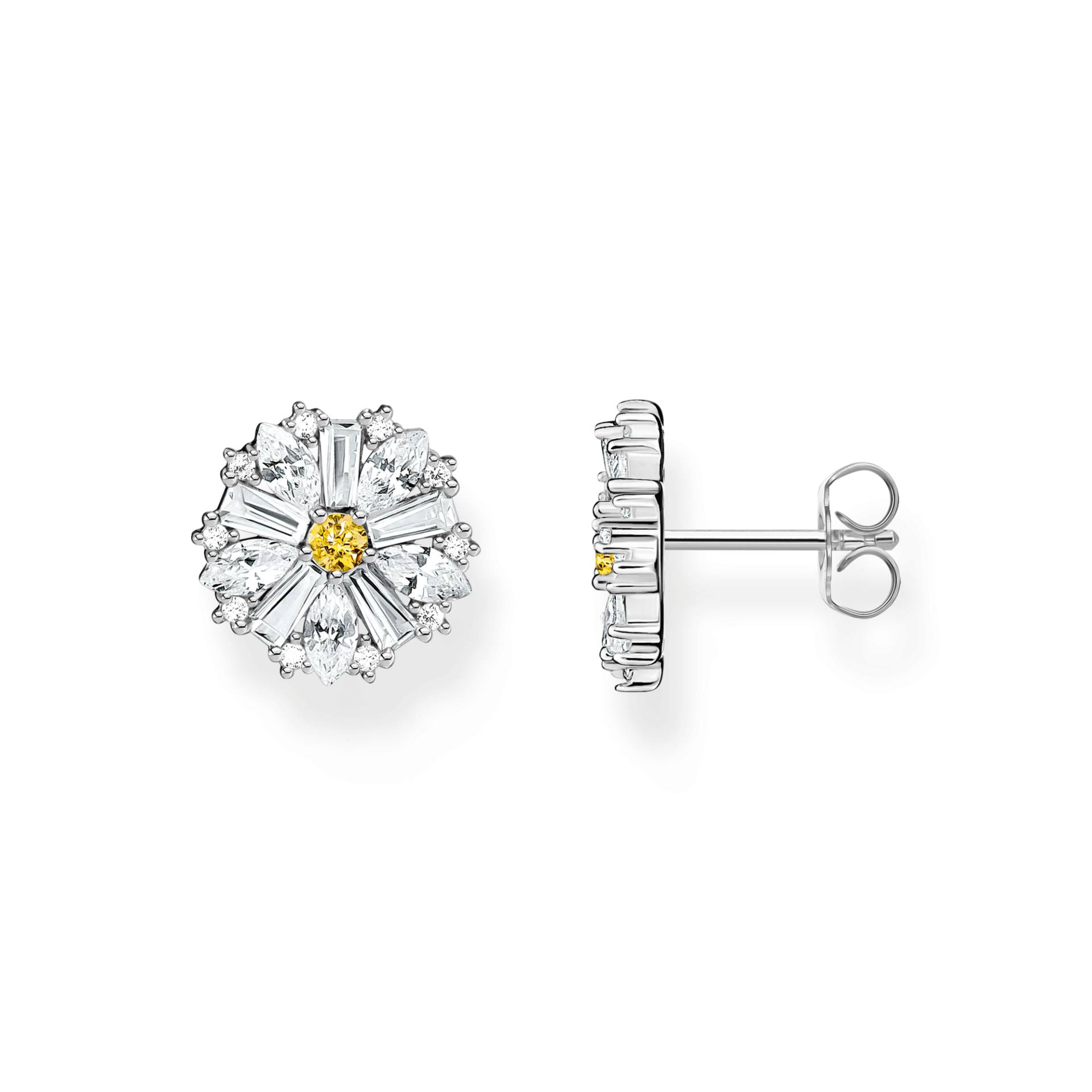 Thomas Sabo Ohrstecker Blume Lovely Daisy groß Silber gelb H2169-051-4 von Thomas Sabo