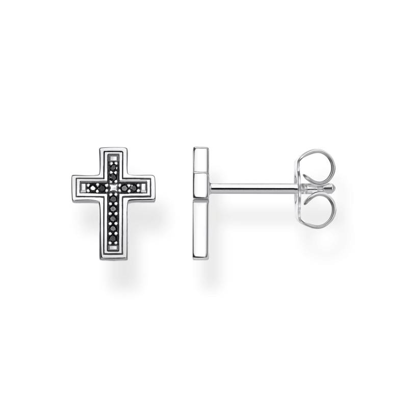 Thomas Sabo Ohrstecker Kreuz schwarz schwarz H2112-643-11 von Thomas Sabo