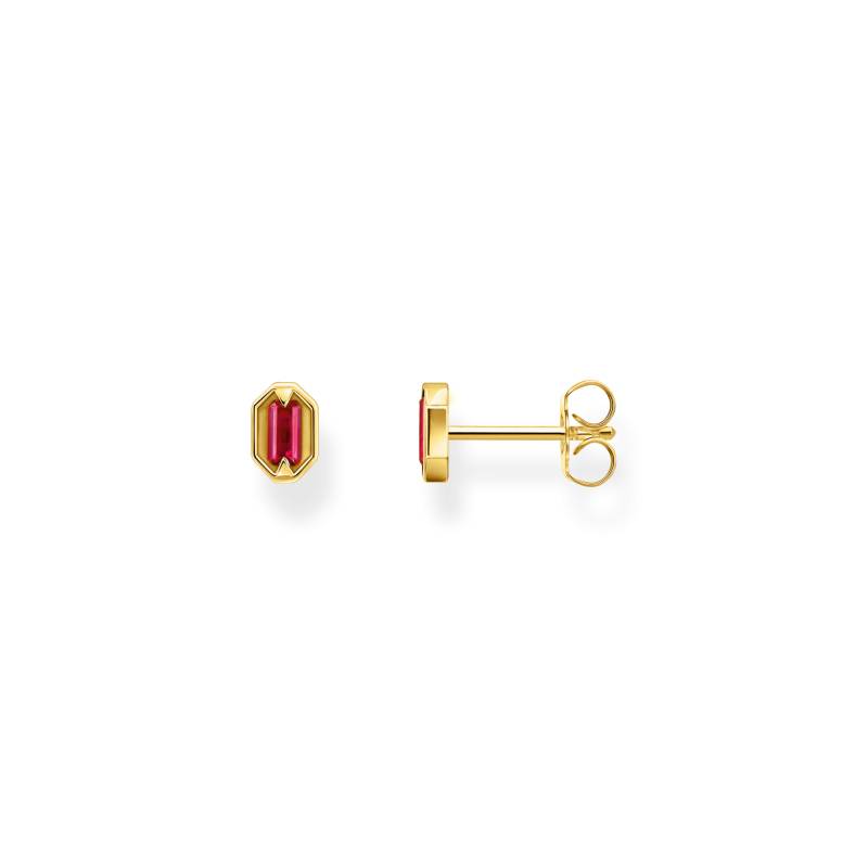 Thomas Sabo Ohrstecker Krokodilaugen mit roten Steinen vergoldet rot H2264-995-10 von Thomas Sabo