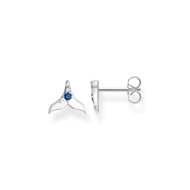 Thomas Sabo Ohrstecker Schwanzflosse mit blauen Steinen blau H2228-644-1 von Thomas Sabo