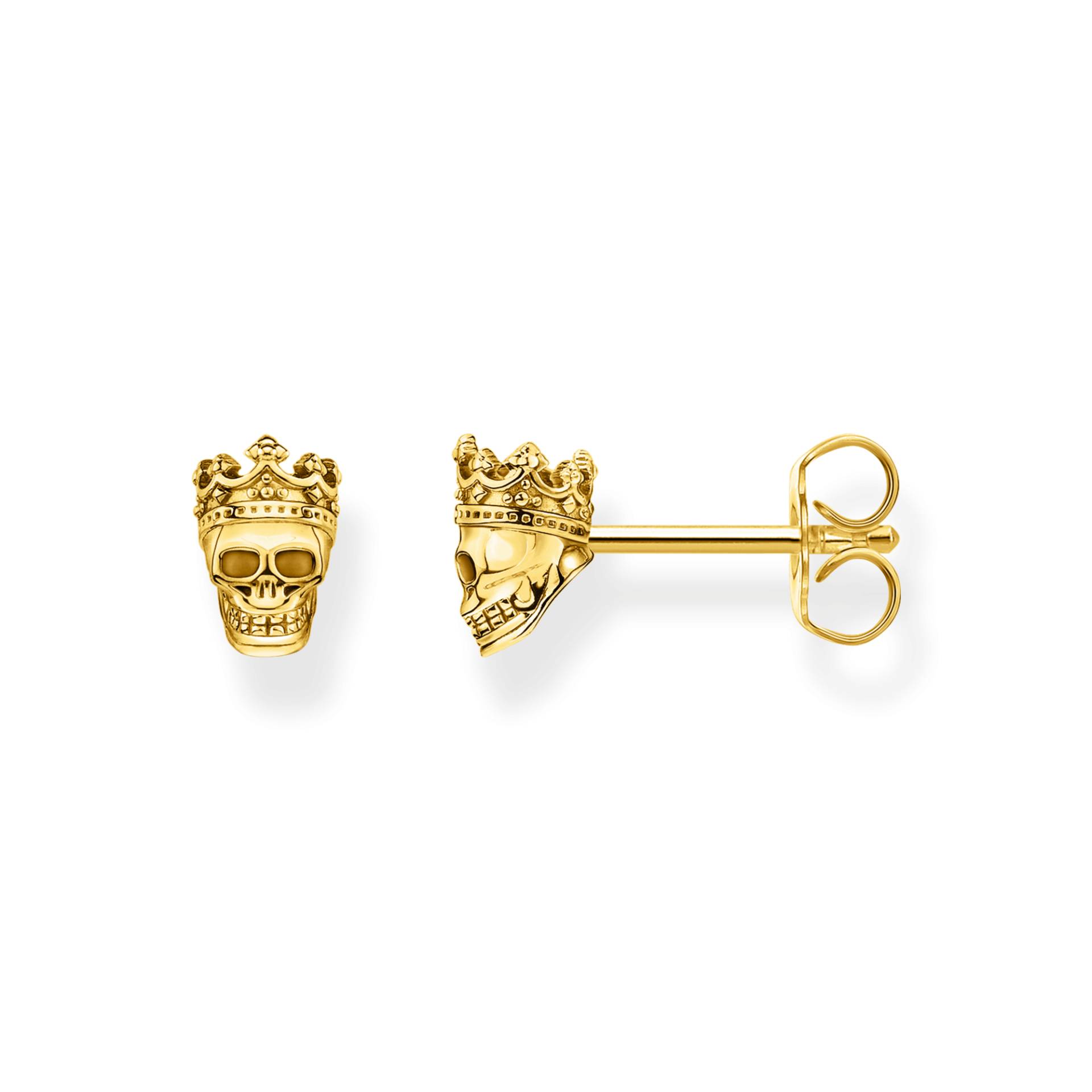 Thomas Sabo Ohrstecker Totenkopf König gold gelbgoldfarben H2163-413-39 von Thomas Sabo