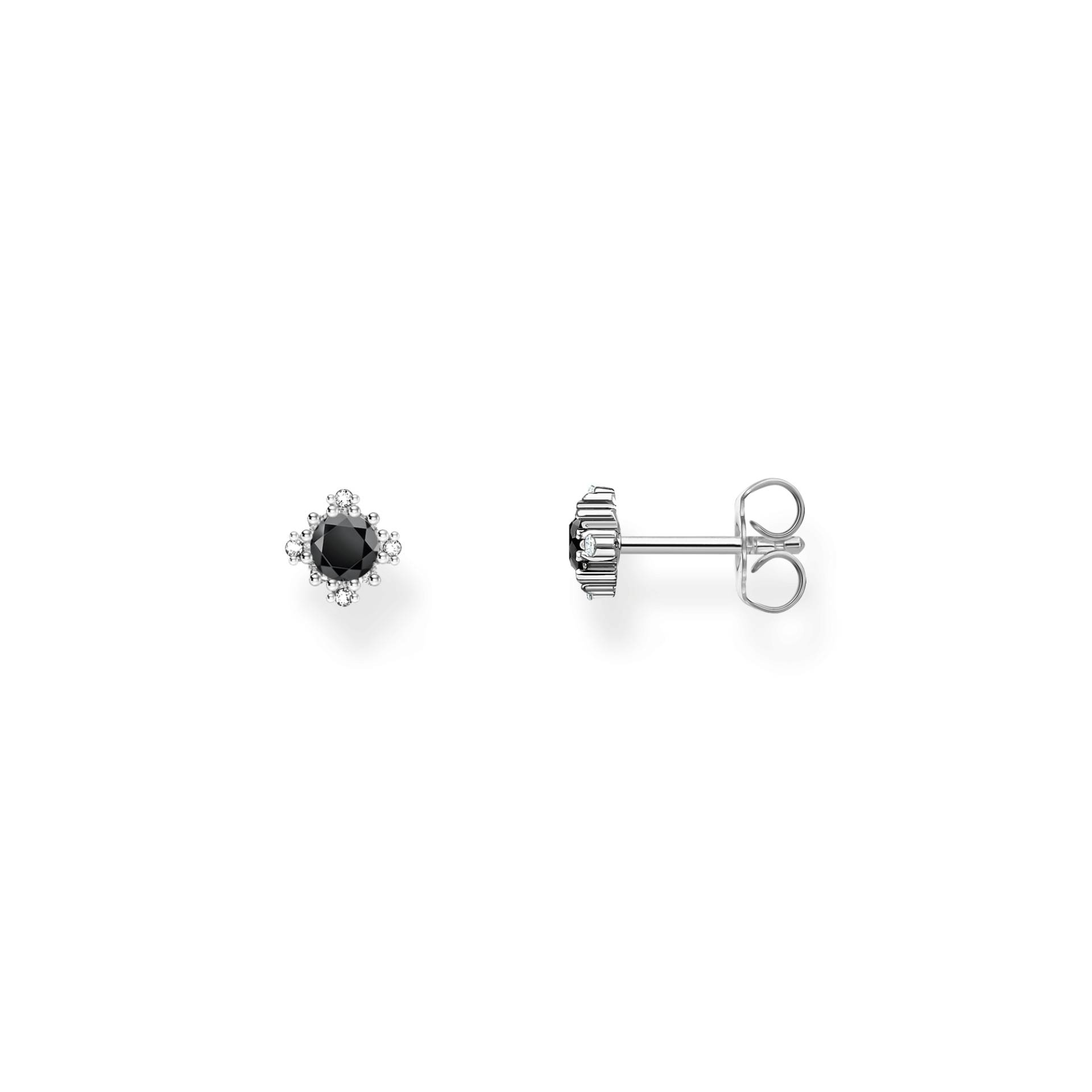 Thomas Sabo Ohrstecker Vintage mit schwarzem Stein Silber schwarz H2311-643-11 von Thomas Sabo