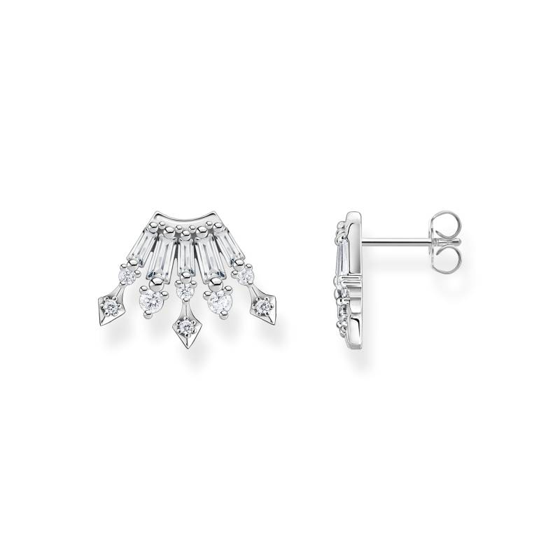 Thomas Sabo Ohrstecker mit Wintersonnenstrahlen silber weiß H2244-643-14 von Thomas Sabo