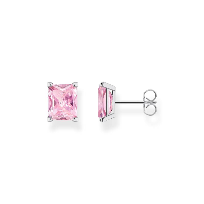 Thomas Sabo Ohrstecker mit pinkem Stein Silber pink H2201-051-9 von Thomas Sabo