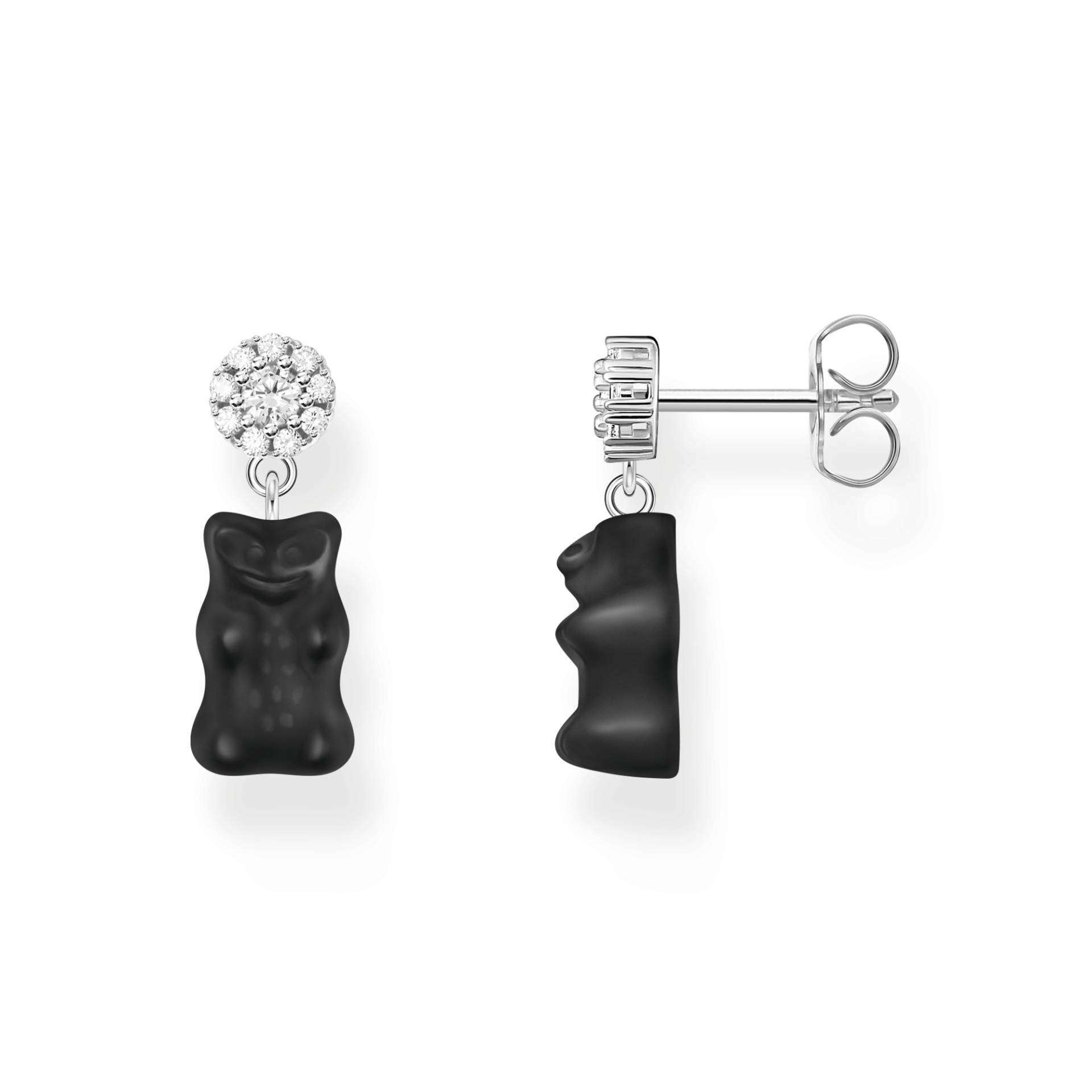 Thomas Sabo Ohrstecker mit schwarzen Goldbären Silber schwarz H2330-052-11 von Thomas Sabo