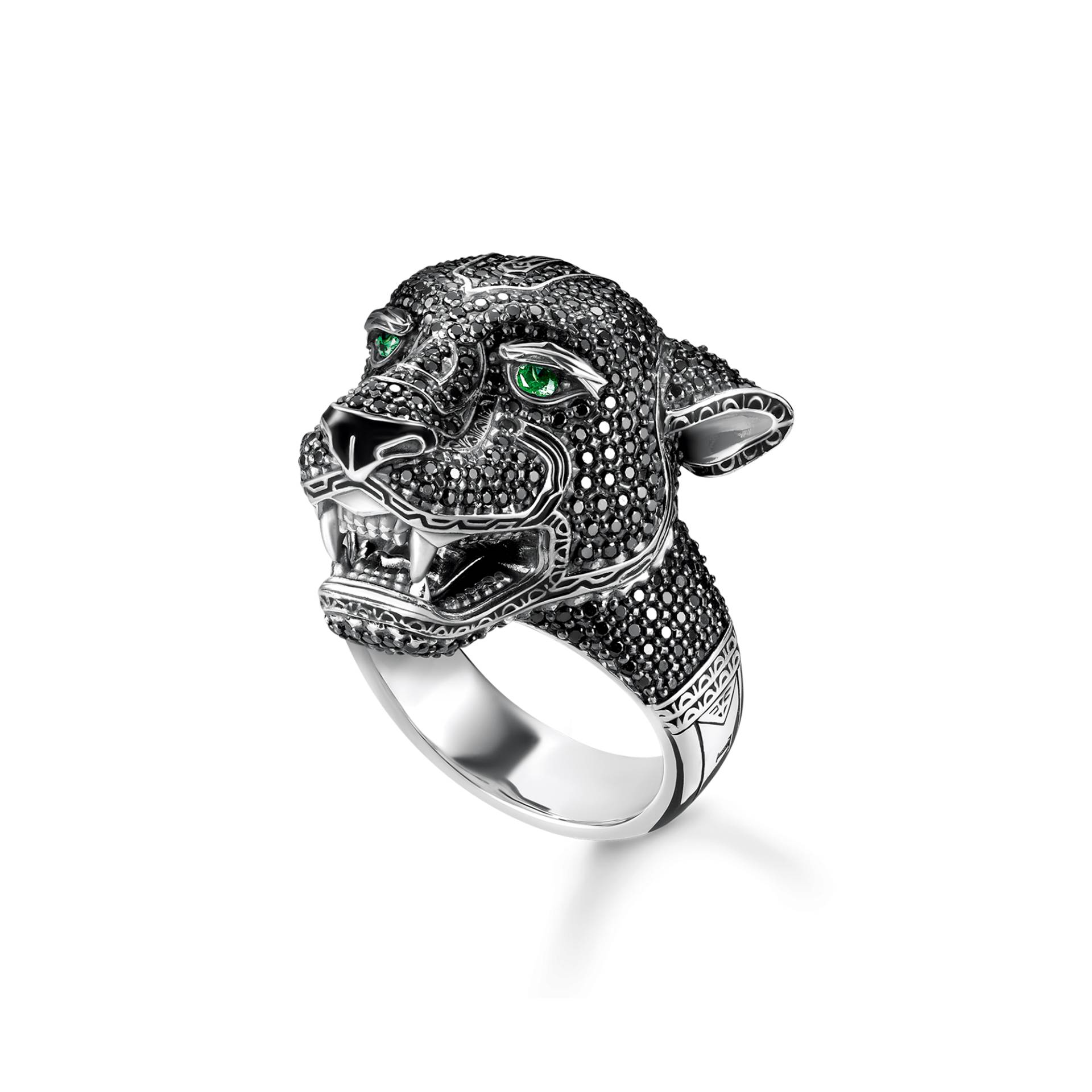 Thomas Sabo Ring Black Cat schwarz TR2202-845-11-54 von Thomas Sabo