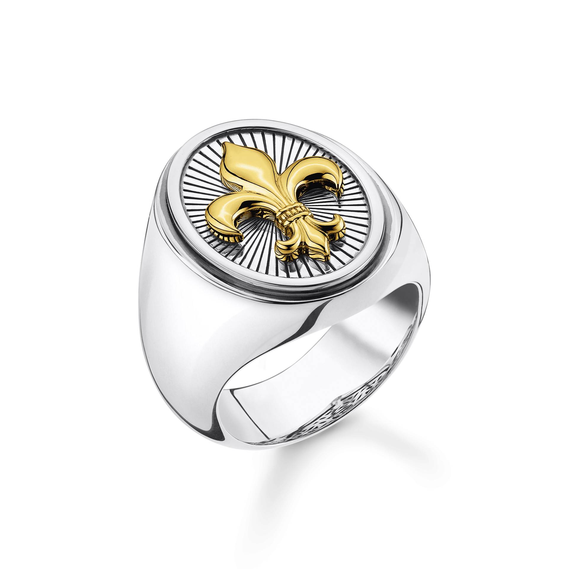 Thomas Sabo Ring Bourbonische Lilie gold mehrfarbig TR2333-966-7-48 von Thomas Sabo