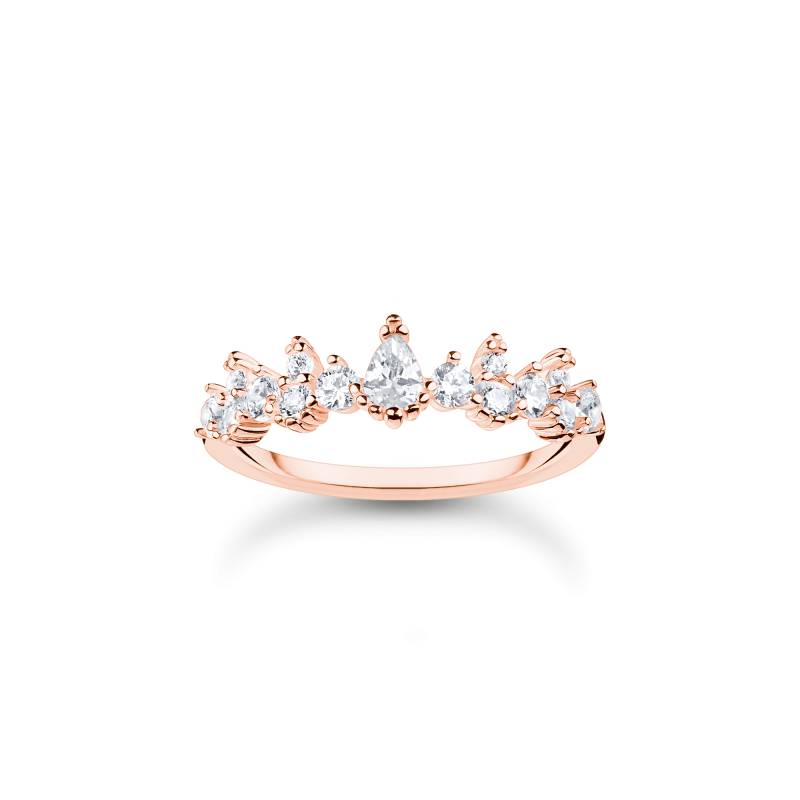 Thomas Sabo Ring Eiskristalle roségold weiß TR2415-416-14-48 von Thomas Sabo