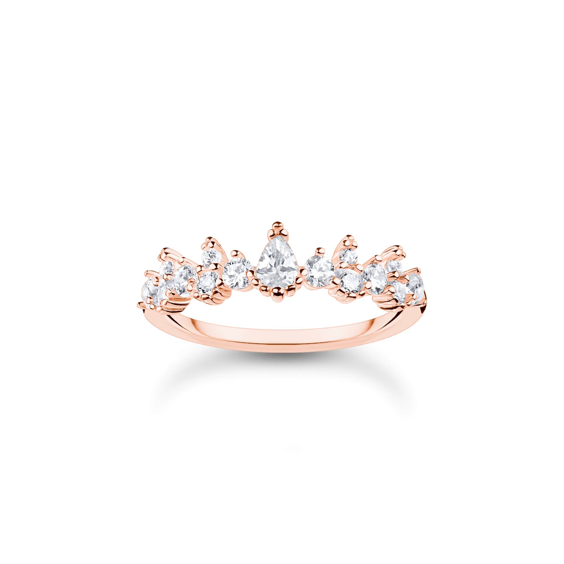 Thomas Sabo Ring Eiskristalle roségold weiß TR2415-416-14-50 von Thomas Sabo