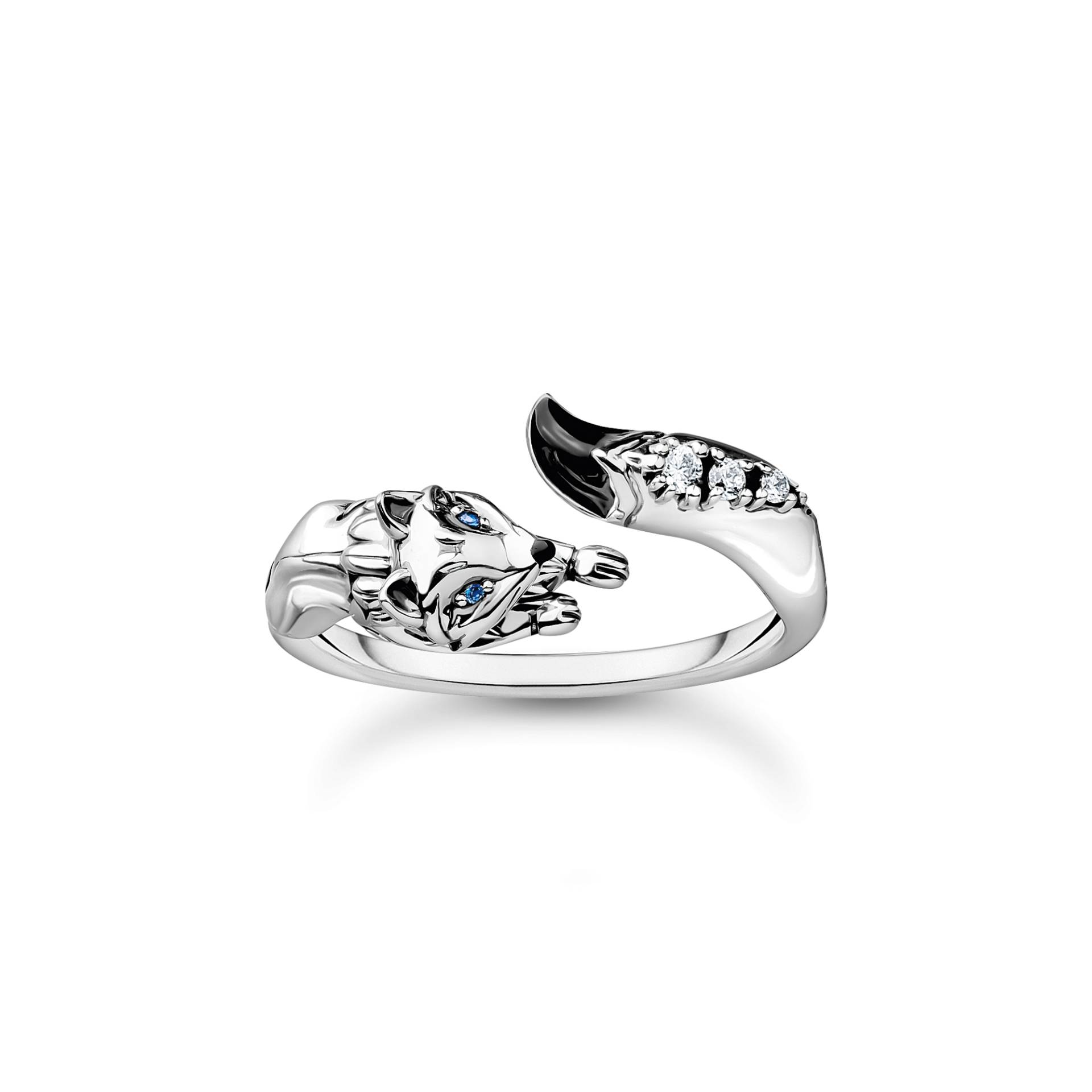 Thomas Sabo Ring Fuchs mit weißen Steinen silber mehrfarbig TR2417-691-7-54 von Thomas Sabo