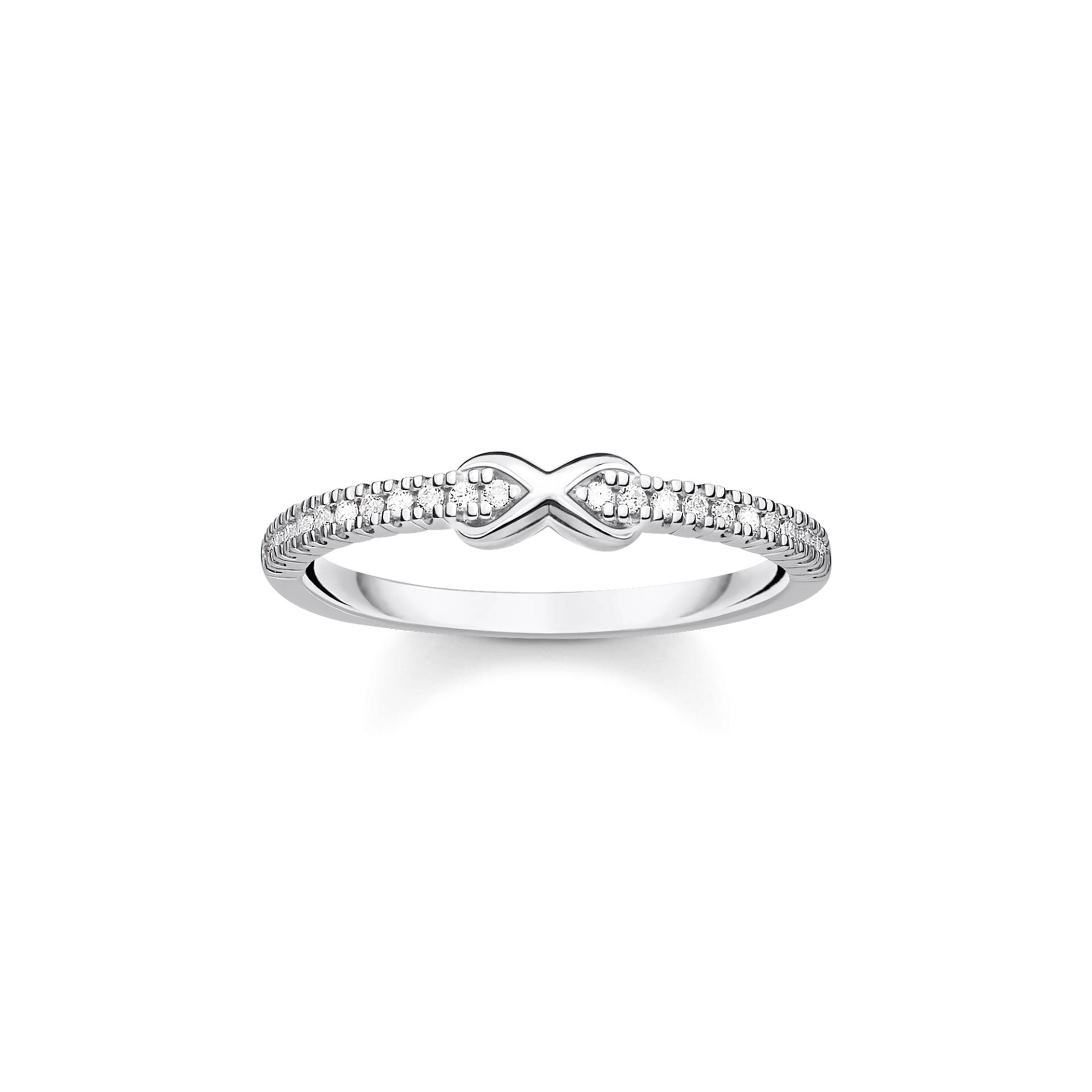 Thomas Sabo Ring Infinity mit weißen Steinen silber weiß TR2322-051-14-48 von Thomas Sabo