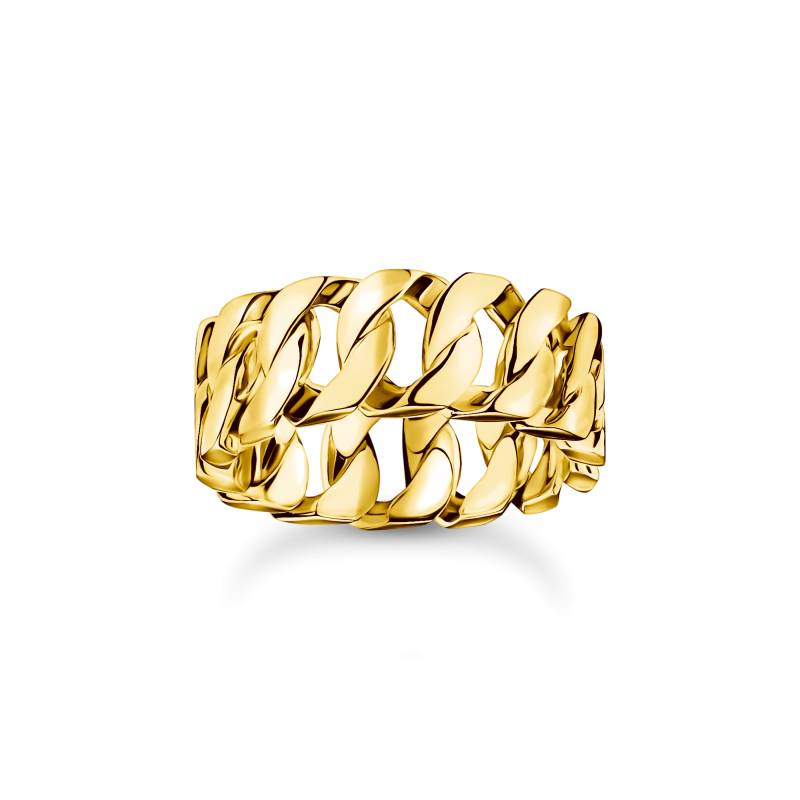 Thomas Sabo Ring Kettenglieder breit vergoldet gelbgoldfarben TR2497-413-39-52 von Thomas Sabo