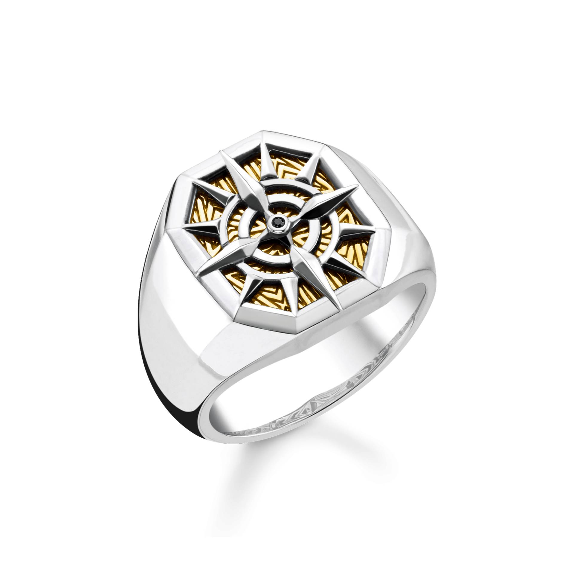 Thomas Sabo Ring Kompass gold mehrfarbig TR2278-849-7-56 von Thomas Sabo