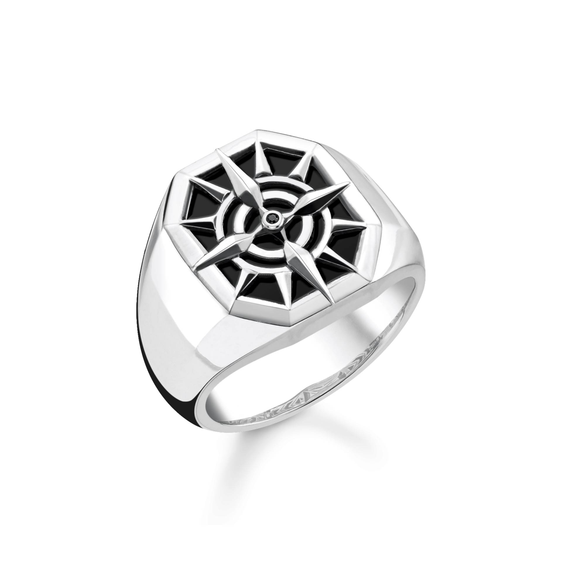 Thomas Sabo Ring Kompass schwarz schwarz TR2274-641-11-50 von Thomas Sabo