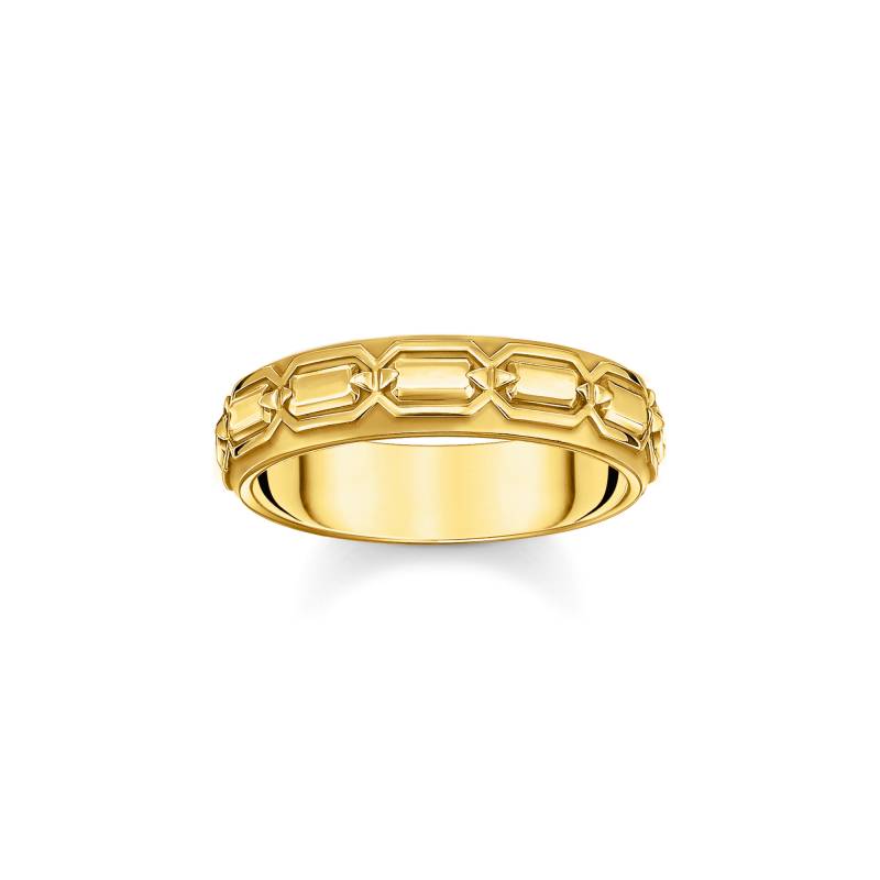 Thomas Sabo Ring Krokodilpanzer vergoldet gelbgoldfarben TR2424-413-39-50 von Thomas Sabo