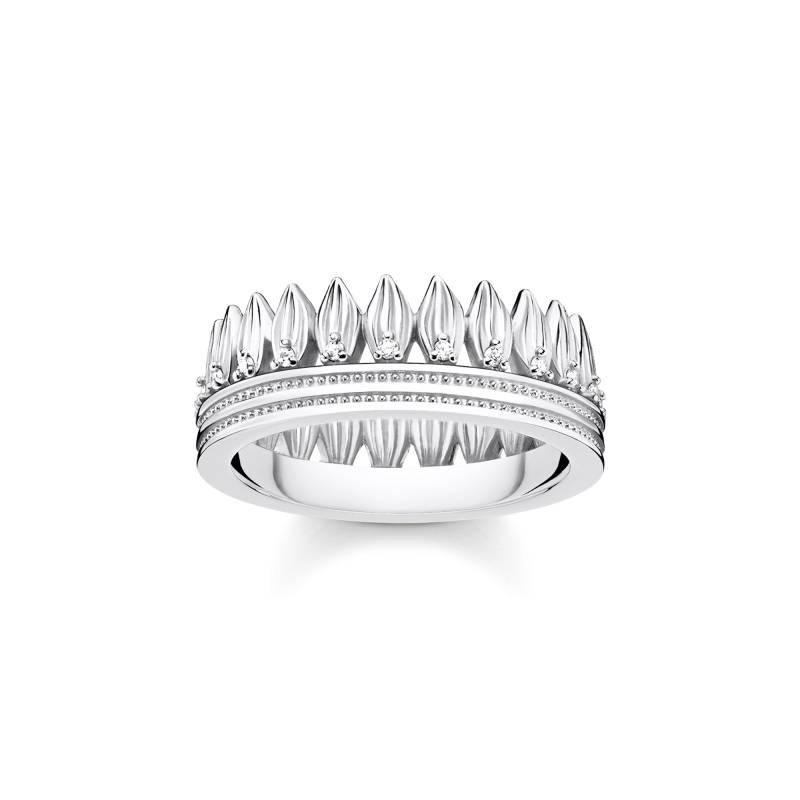 Thomas Sabo Ring Krone Blätter silber weiß TR2282-051-14-50 von Thomas Sabo