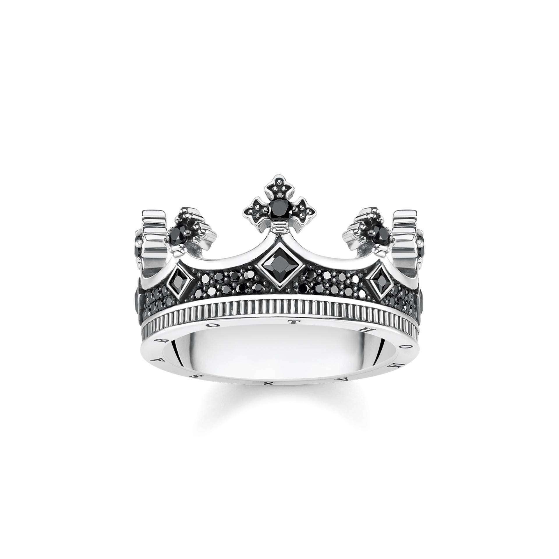 Thomas Sabo Ring Krone schwarz TR2208-643-11-48 von Thomas Sabo