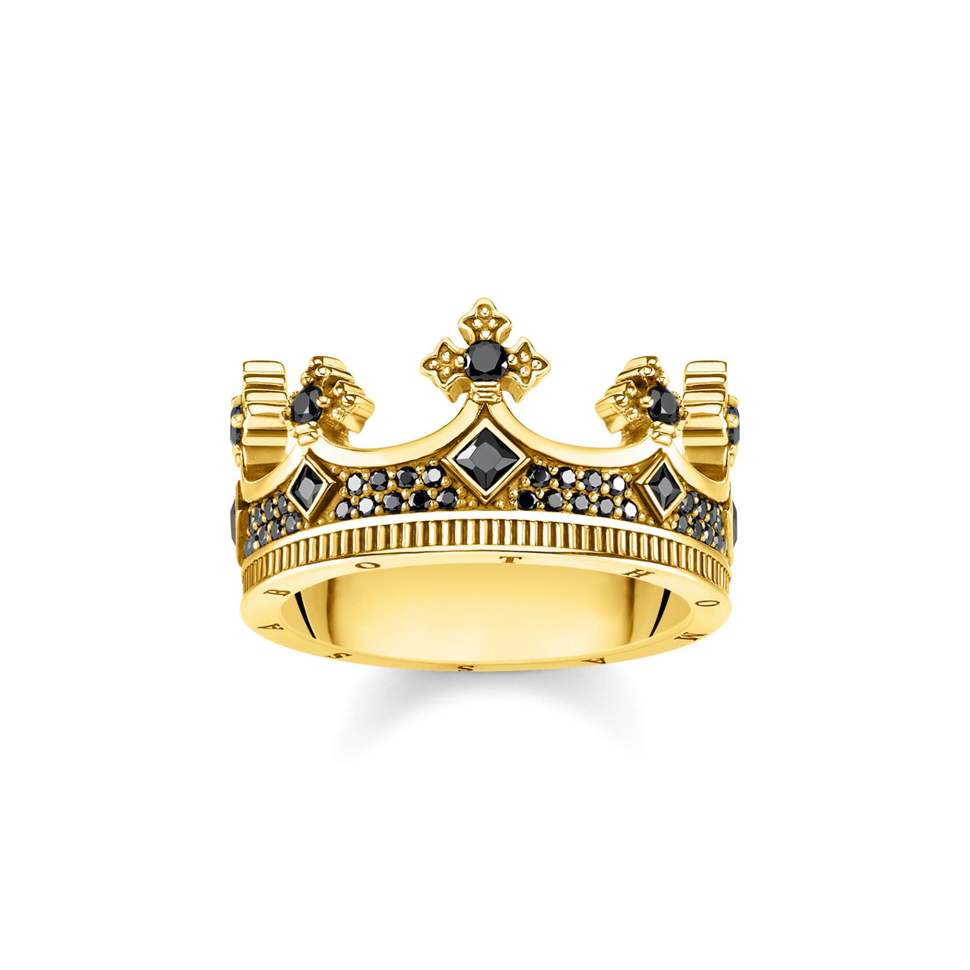 Thomas Sabo Ring Krone gold schwarz TR2208-414-11-56 Thomas Sabo Ring Krone gold schwarz TR2208-414-11-56 von Thomas Sabo
