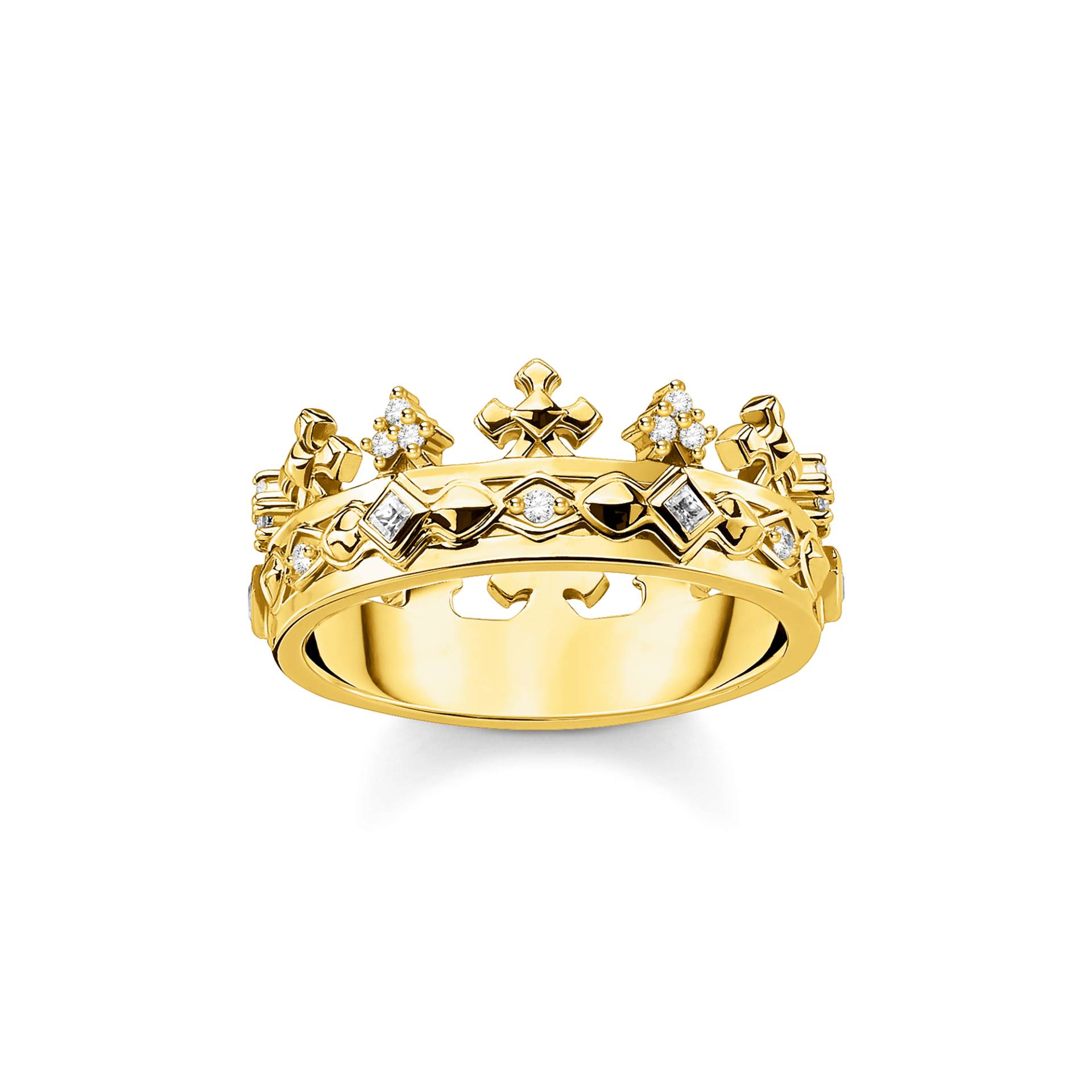 Thomas Sabo Ring Krone gold weiß TR2302-414-14-54 Thomas Sabo Ring Krone gold weiß TR2302-414-14-54 von Thomas Sabo
