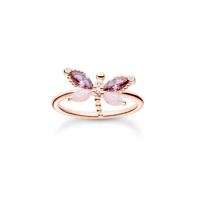 Thomas Sabo Ring Libelle mit Steine roségold mehrfarbig TR2349-321-7-58 von Thomas Sabo