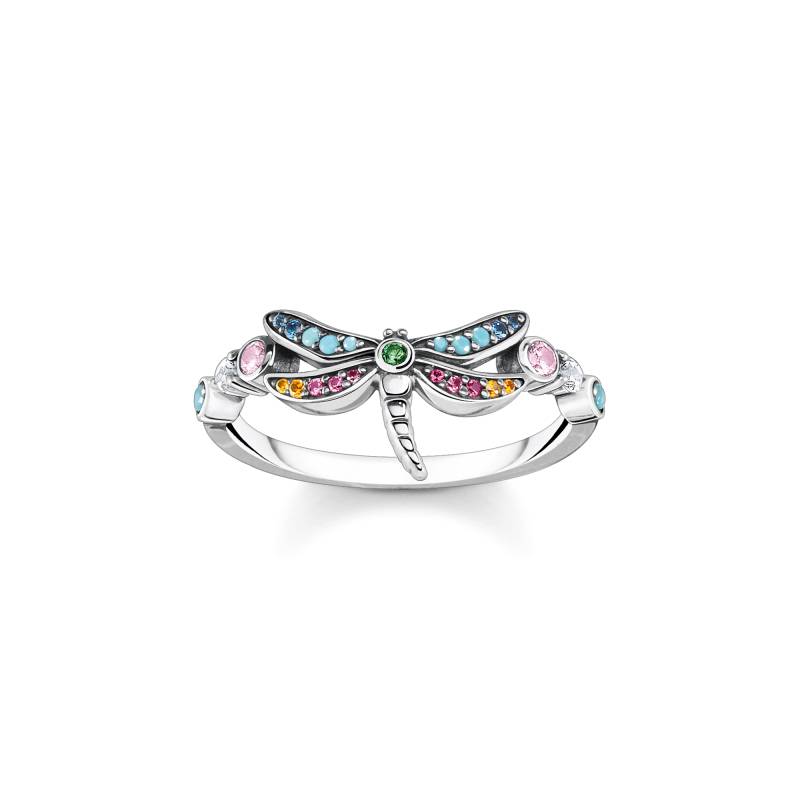 Thomas Sabo Ring Libelle mit bunten Steinen silber mehrfarbig TR2383-314-7-48 von Thomas Sabo