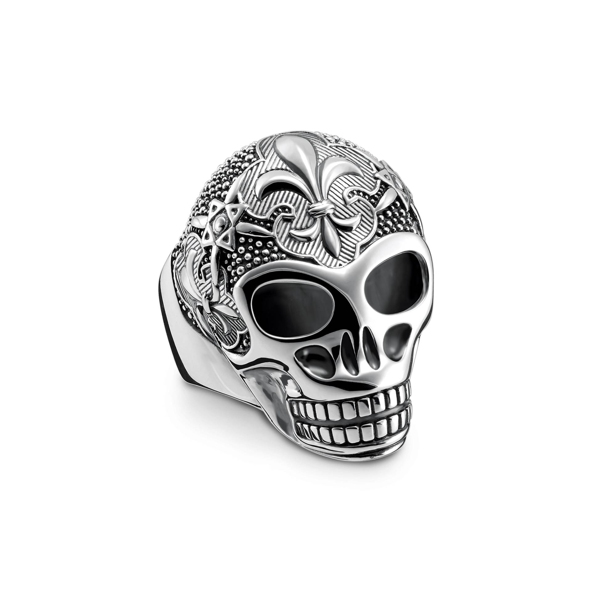 Thomas Sabo Ring Lilien Totenkopf silberfarben TR2155-637-21-58 von Thomas Sabo