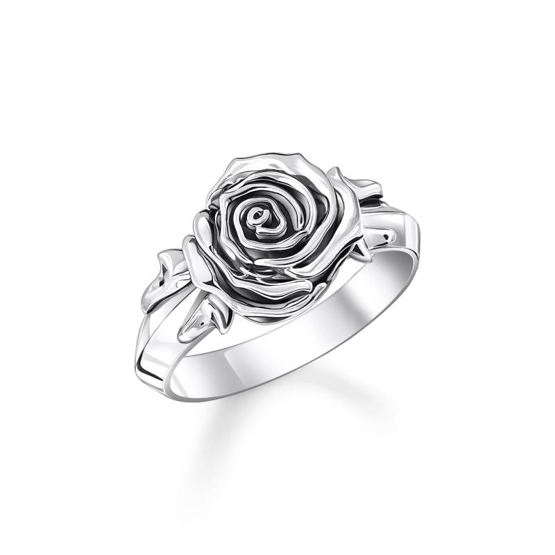 Thomas Sabo Ring Midnight Rose Silber silberfarben TR2487-637-21-50 von Thomas Sabo